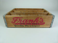 Vintage wooden 'Franks' soda crate - 12 section - eyespy