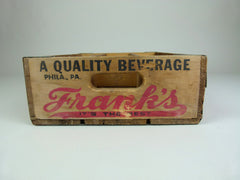 Vintage wooden 'Franks' soda crate - 12 section - eyespy