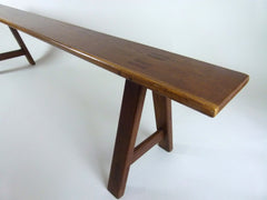 Antique 19th century French farmhouse bench - eyespy