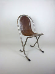 Vintage industrial steel Stak-A-Bye chairs by Sebel - eyespy