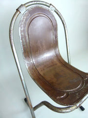 Vintage industrial steel Stak-A-Bye chairs by Sebel - eyespy