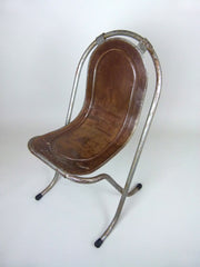 Vintage industrial steel Stak-A-Bye chairs by Sebel - eyespy