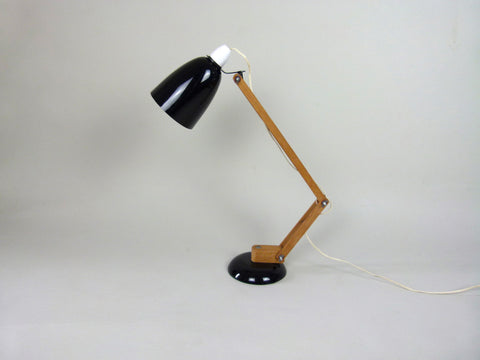 Habitat Conran Maclamp. Black, wooden arm