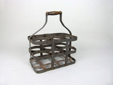 Vintage French bottle carrier