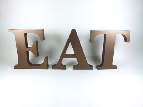 XL 50cm vintage shop sign letters - E A T