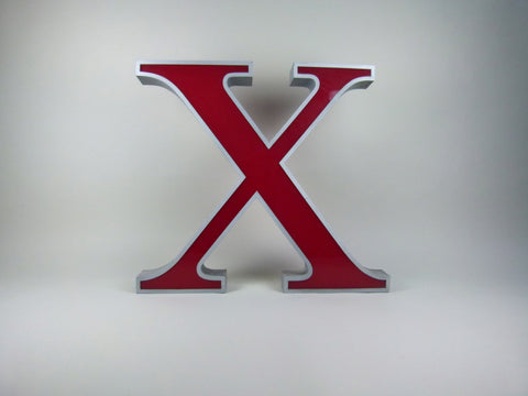 Giant 80cm vintage shop sign letter - X