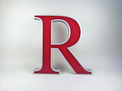 Giant 80cm vintage shop sign letter - R - eyespy