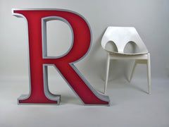 Giant 80cm vintage shop sign letter - R - eyespy