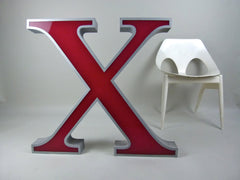 Giant 80cm vintage shop sign letter - X - eyespy