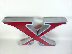 Giant 80cm vintage shop sign letter - X - eyespy