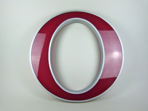 Giant 83cm vintage shop sign letter - O