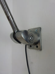 Vintage industrial wall mounted Lo-Vo-Lite lamp - eyespy