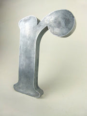 Vintage metal shop sign letter - r - eyespy