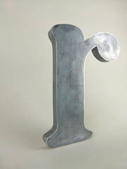 Vintage metal shop sign letter - r - eyespy