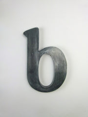 Vintage metal shop sign letter - b - eyespy