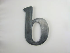 Vintage metal shop sign letter - b - eyespy
