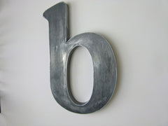 Vintage metal shop sign letter - b - eyespy