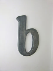 Vintage metal shop sign letter - b - eyespy