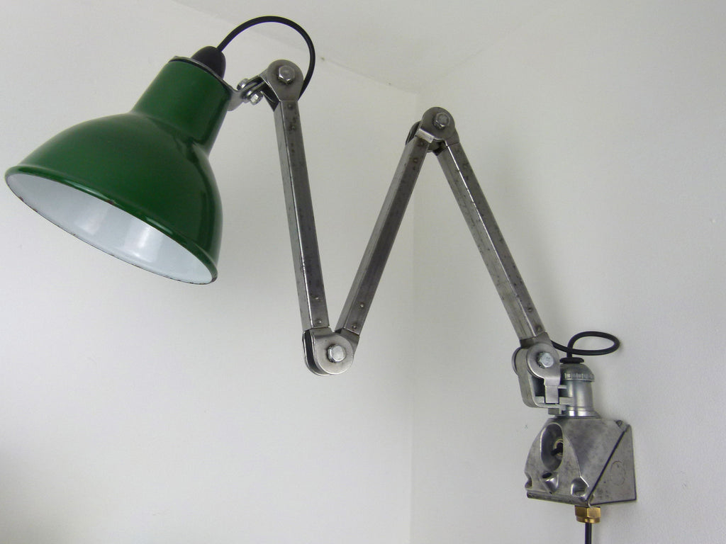 Vintage industrial factory lamp by EDL - eyespy