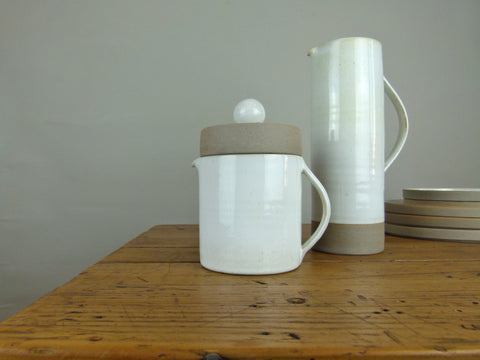 French Stoneware Basic Teapot - Ivory