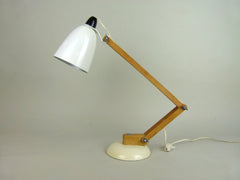 Habitat Conran Maclamp. White, wooden arm - eyespy