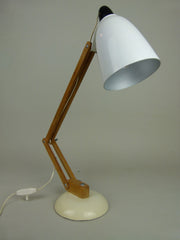 Habitat Conran Maclamp. White, wooden arm - eyespy