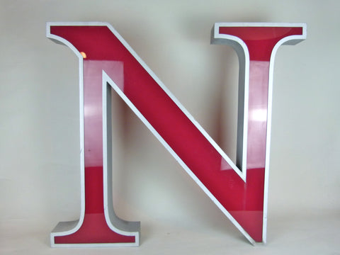 Giant 80cm vintage shop sign letter - N