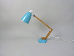 Habitat Conran Maclamp. Blue, wooden arm - eyespy
