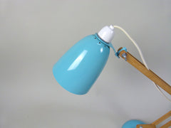 Habitat Conran Maclamp. Blue, wooden arm - eyespy