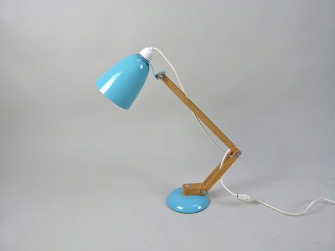 Habitat Conran Maclamp. Blue, wooden arm