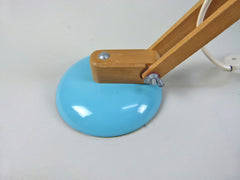 Habitat Conran Maclamp. Blue, wooden arm - eyespy