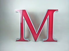 Giant 80cm vintage shop sign letter - M - eyespy