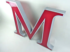 Giant 80cm vintage shop sign letter - M - eyespy
