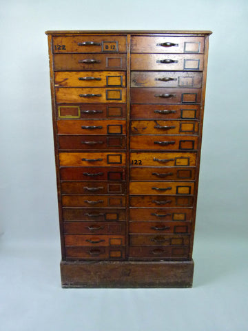 Antique haberdashery shop drawers