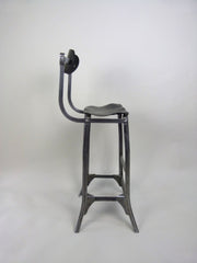 Vintage industrial factory machinist's chair by Tan Sad - eyespy