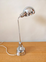 Midcentury chrome French desk lamp by Jumo - eyespy