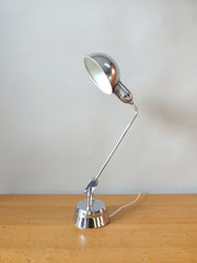 Midcentury chrome French desk lamp by Jumo - eyespy