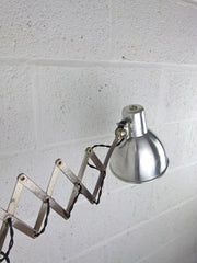 Vintage French scissor arm extendable wall lamp - eyespy