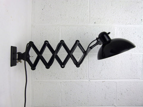 Bauhaus Kaiser Idell 6718 'Super' scissor arm wall mounted lamp