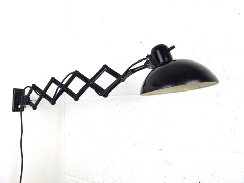 Bauhaus Kaiser Idell 6718 'Super' scissor arm wall mounted lamp