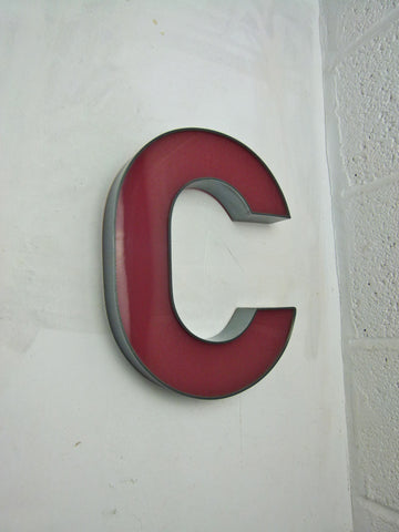 VIntage shop sign letter - C