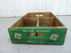 Vintage 7Up 'The Uncola' crate - 4 section - eyespy