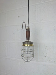 Vintage ship's engine room inspection lamp - eyespy