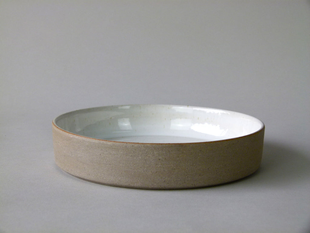 French Stoneware Basic shallow bowl or soup plate - Ivory - eyespy
