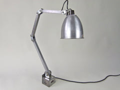 Vintage industrial 3 arm workshop lamp by Memlite - eyespy