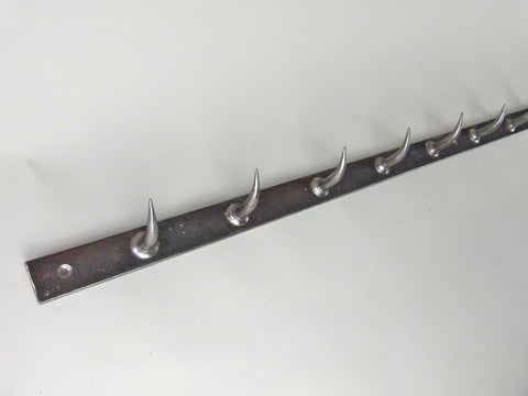 Rack of French butchers hooks