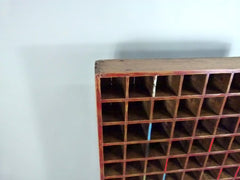 Antique tall pigeon hole cabinet wine rack - eyespy