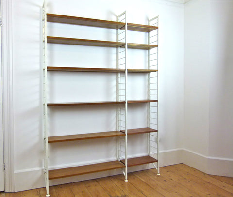 Ladderax shelving system. Double bay