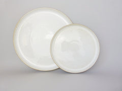 French Stoneware Basic dessert plate - Ivory - eyespy