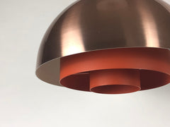 1960s Danish Copper Milieu Lamp by Jo Hammerborg for Fog & Mørup - eyespy
